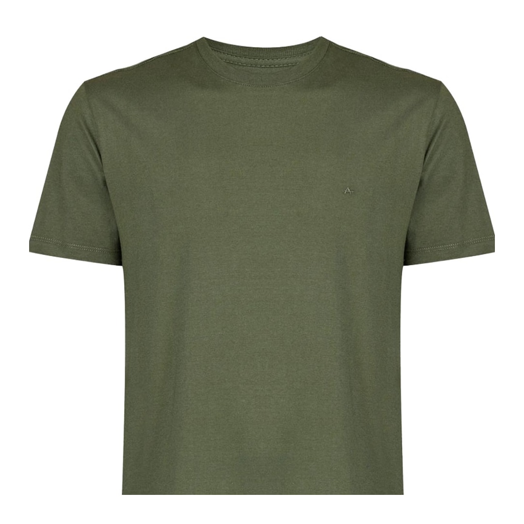 Camiseta Aramis Meia Manga Básica 12.0537 Militar Camiseta Aramis Meia Manga Básica 12.0537 Militar