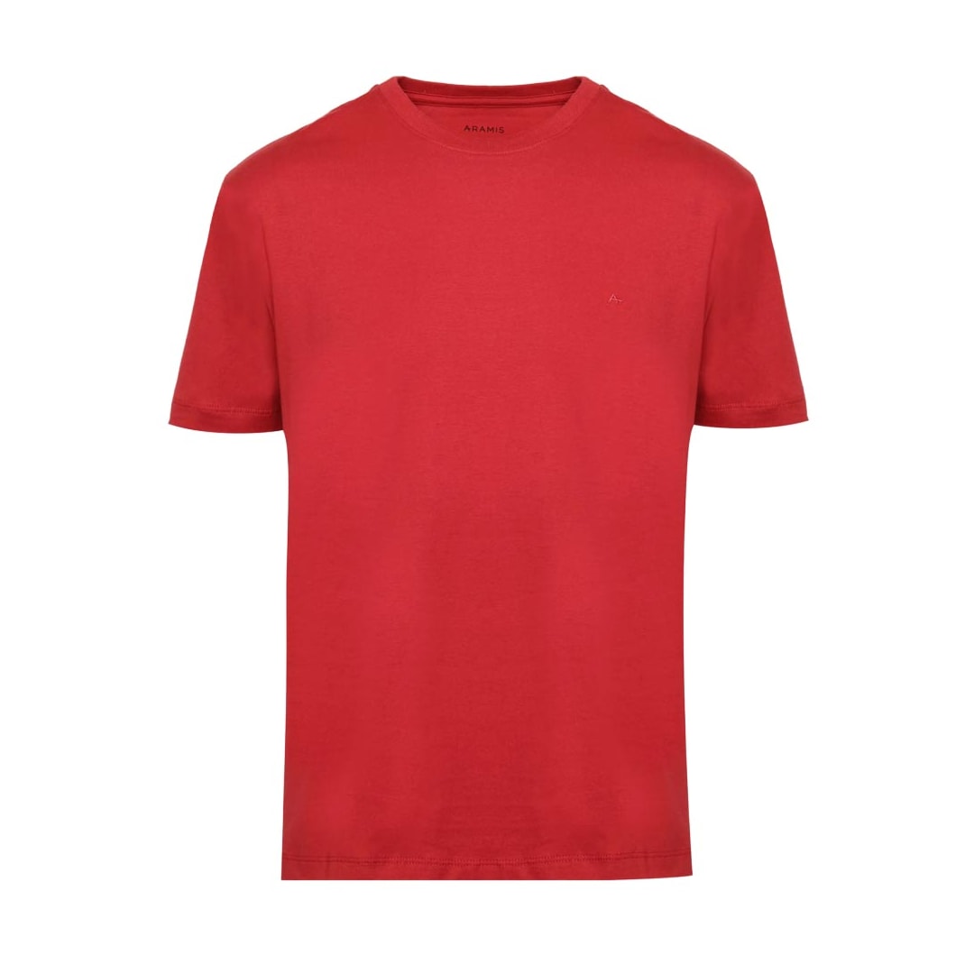 Camiseta Aramis Meia Manga Básica 12.0537 Vermelho