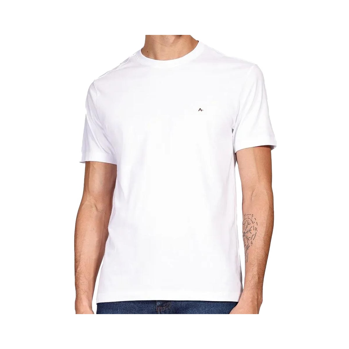 Camiseta Aramis Meia Manga Básica 12.0539 Branco Camiseta Aramis Meia Manga Básica 12.0539 Branco
