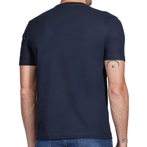 Detalhe - Camiseta Aramis Meia Manga Básica 12.0539 Marinho