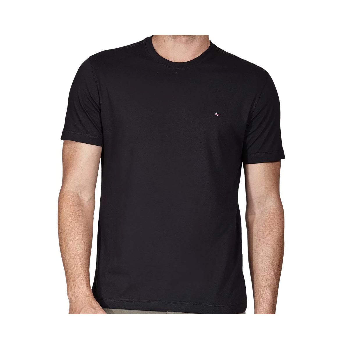Camiseta Aramis Meia Manga Básica 12.0539 Preto Camiseta Aramis Meia Manga Básica 12.0539 Preto