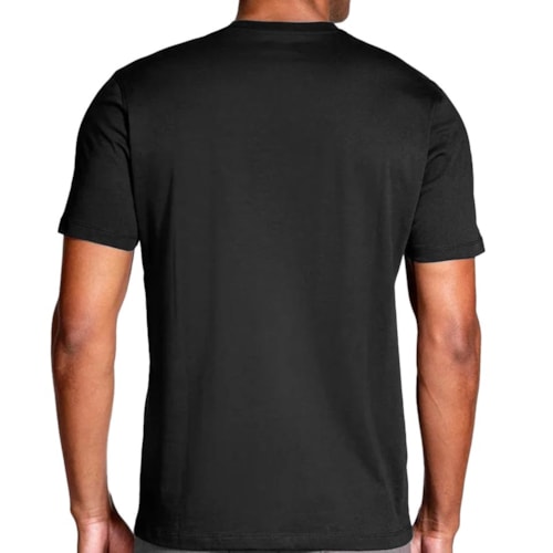 Detalhe - Camiseta Aramis Meia Manga Básica 12.0590 Preto