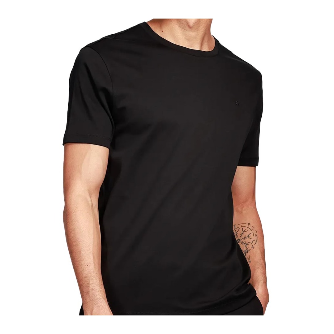 Camiseta Aramis Meia Manga Básica 12.0595 Preto