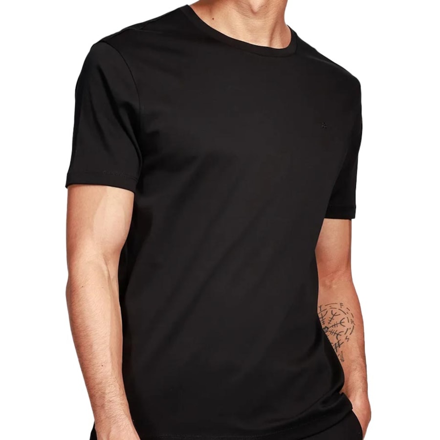 Camiseta Aramis Meia Manga Básica 12.0595 Preto