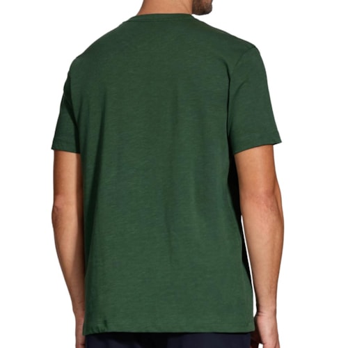 Detalhe - Camiseta Aramis Meia Manga Básica 12.0599 Verde Intenso
