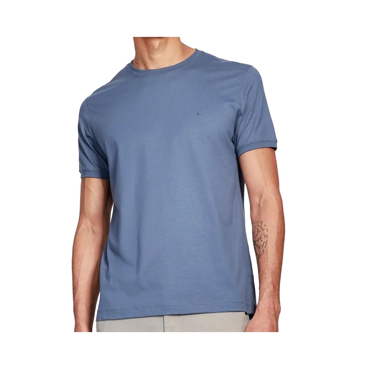 Camiseta Aramis Meia Manga Básica 13.0015 Azul Aluminio Camiseta Aramis Meia Manga Básica 13.0015 Azul Aluminio
