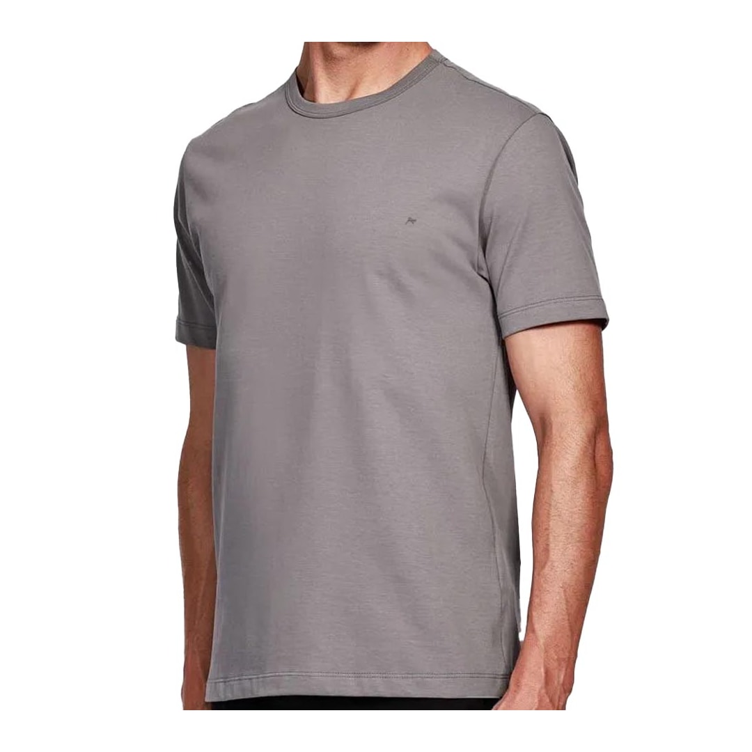 Camiseta Aramis Meia Manga Básica 13.0015 Cinza Grafite Camiseta Aramis Meia Manga Básica 13.0015 Cinza Grafite