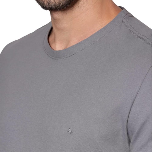 Detalhe - Camiseta Aramis Piquet Comfort 12.0654 Concreto