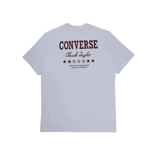 Detalhe - Camiseta Converse Chuck Taylor Friend Tee Mm 2440 White