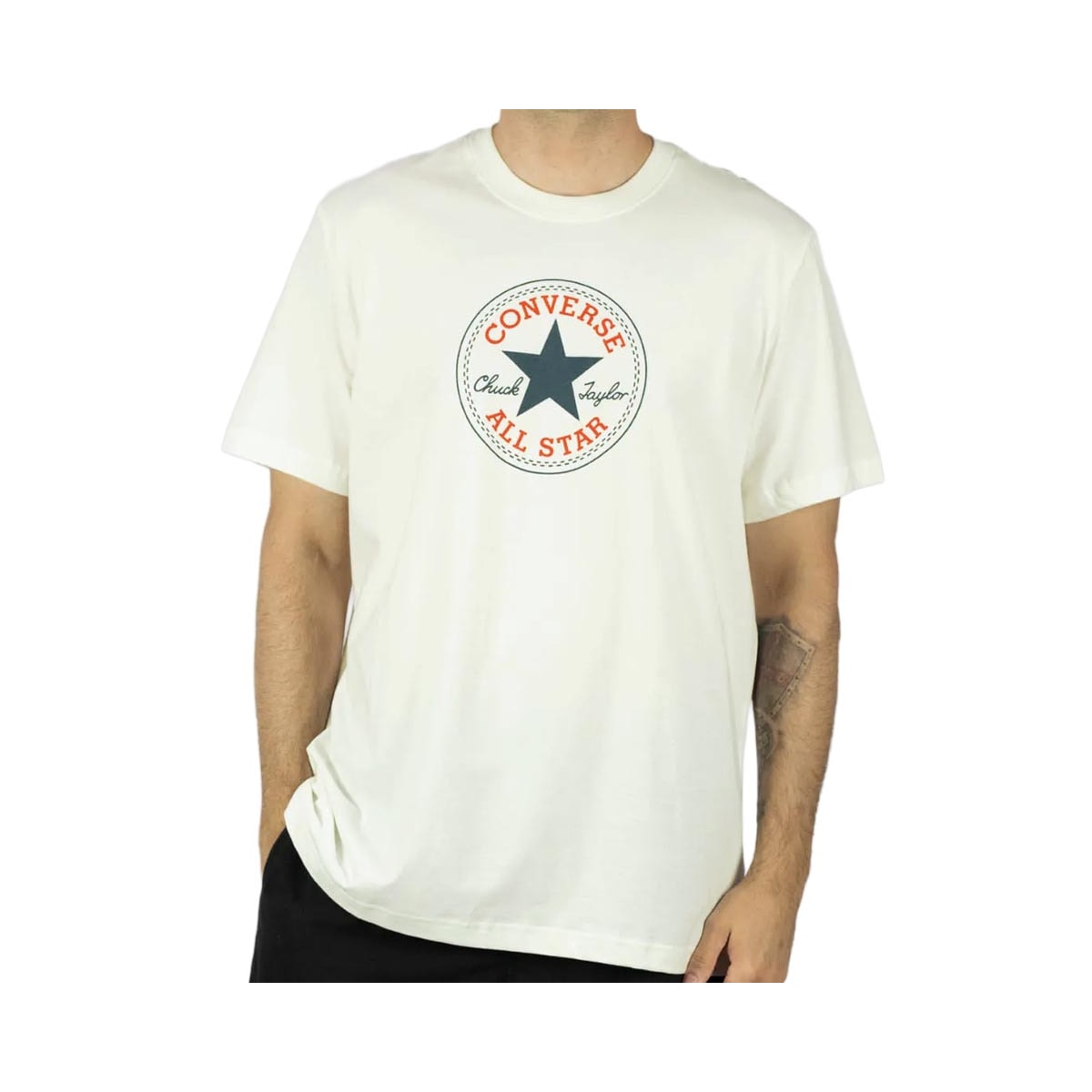 Camiseta Converse Meia Manga Ap01h2311 Off White Camiseta Converse Meia Manga Ap01h2311 Off White