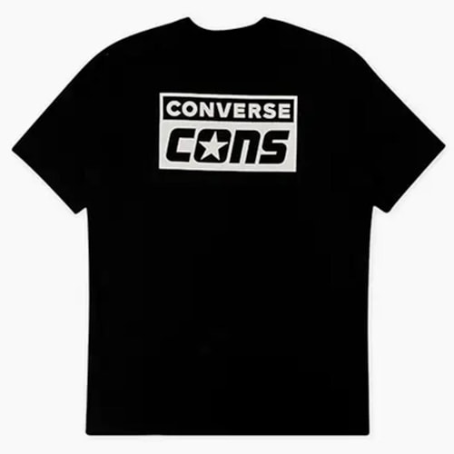 Detalhe - Camiseta Converse Meia Manga Ap01sp2434 Jet Black