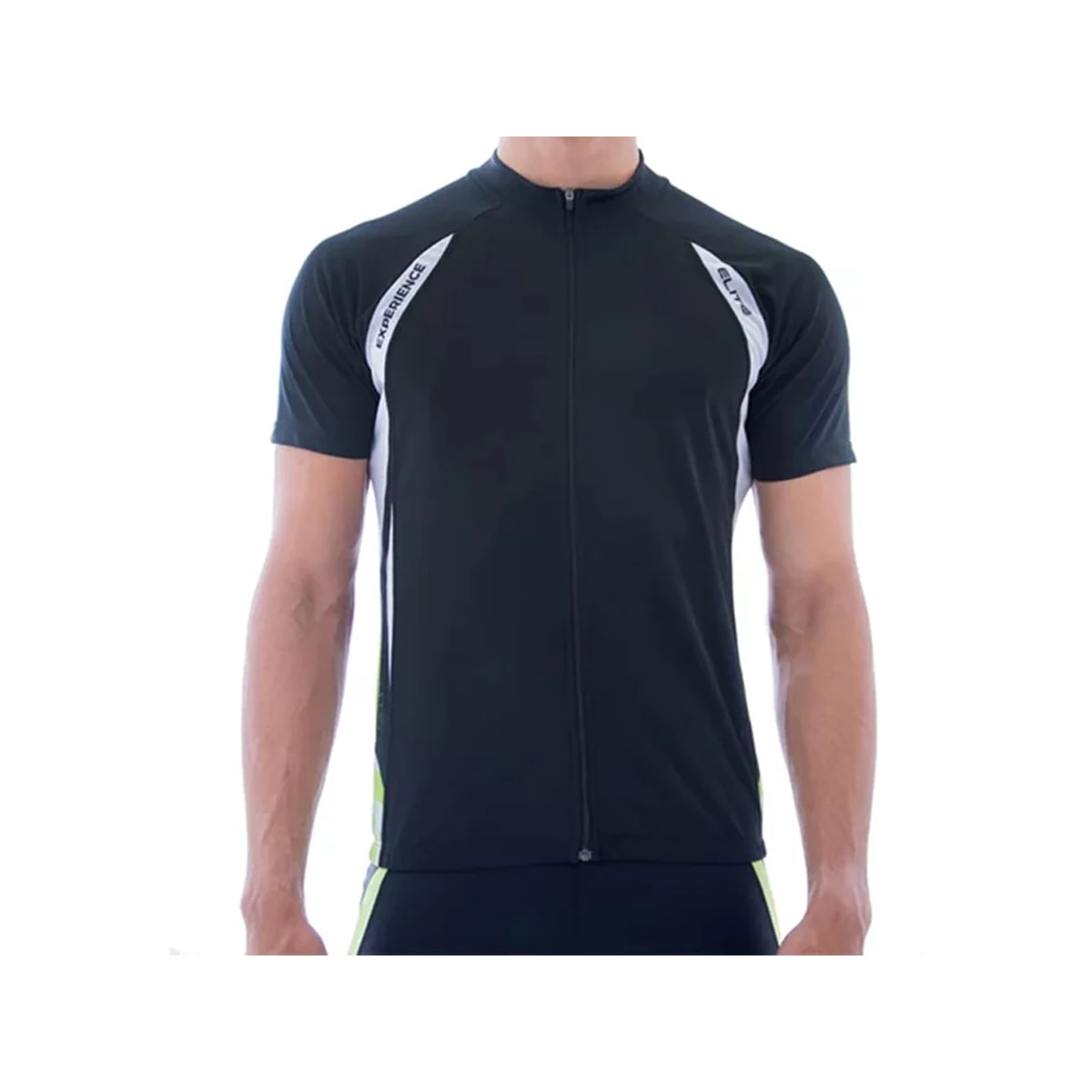 Camiseta Elite Meia Manga Masculina 135180 Preto/Branco/Verde Camiseta Elite Meia Manga Masculina 135180 Preto/Branco/Verde