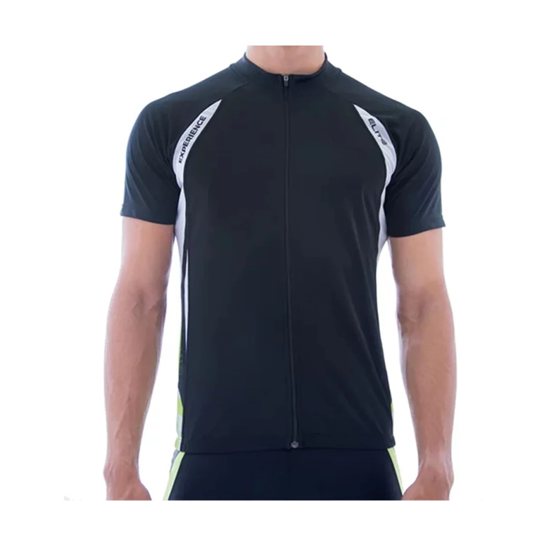 Camiseta Elite Meia Manga Masculina 135180 Preto/Branco/Verde Camiseta Elite Meia Manga Masculina 135180 Preto/Branco/Verde