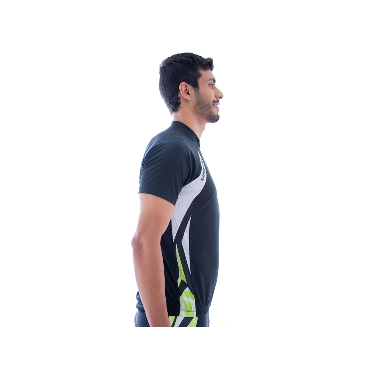 Camiseta Elite Meia Manga Masculina 135180 Preto/Branco/Verde
