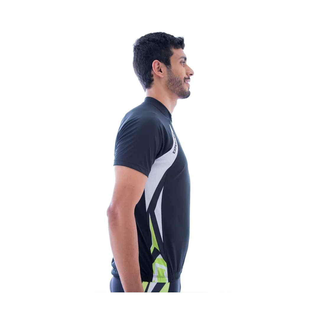 Camiseta Elite Meia Manga Masculina 135180 Preto/Branco/Verde Camiseta Elite Meia Manga Masculina 135180 Preto/Branco/Verde