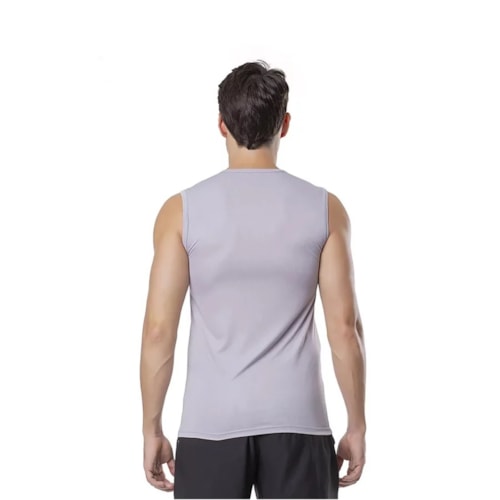 Detalhe - Camiseta Elite Plus Machao Masculina 135456 Gelo/Grafite
