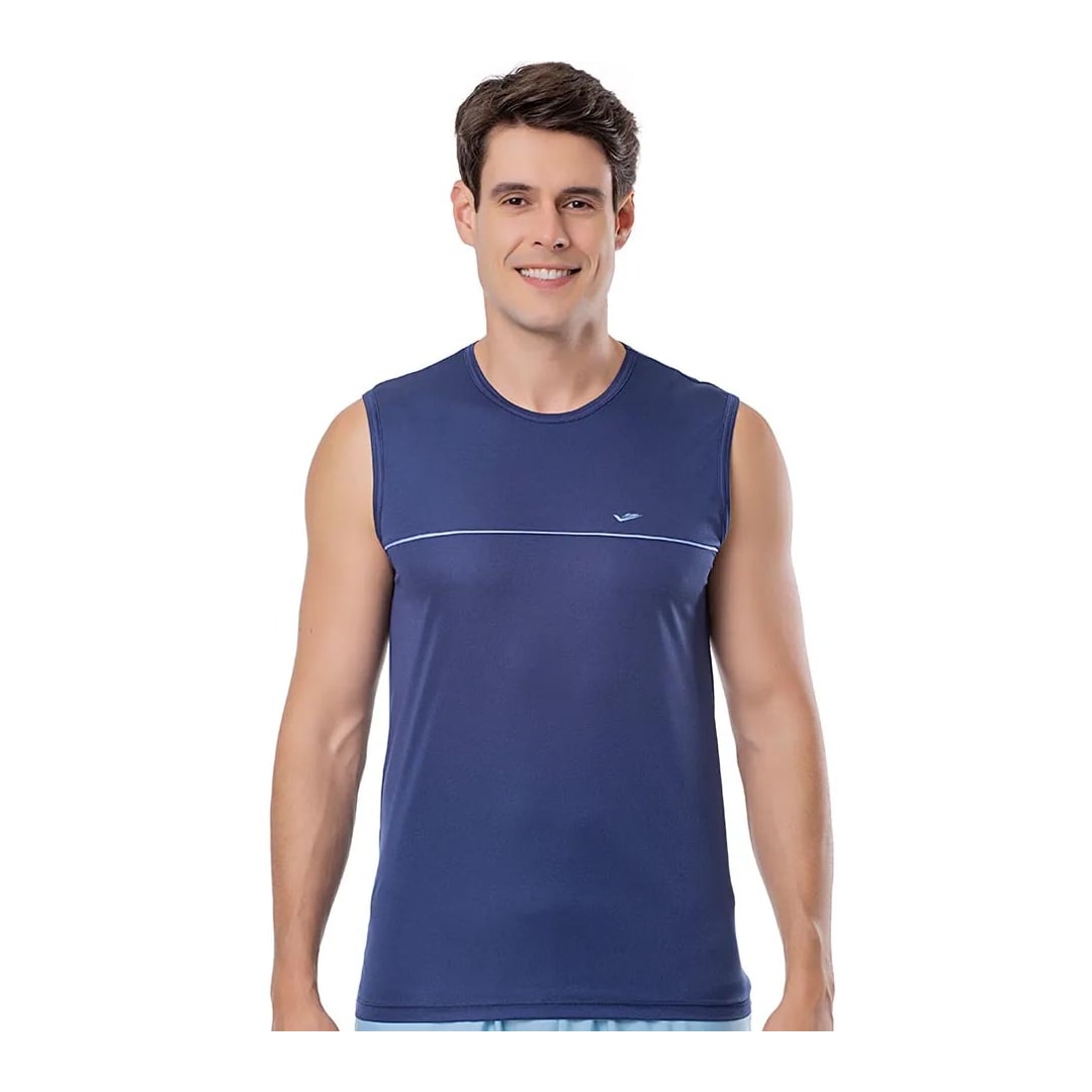 Camiseta Elite Plus Machao Masculina 135456 Marinho/Celeste