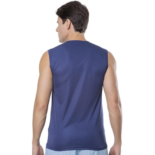 Detalhe - Camiseta Elite Plus Machao Masculina 135456 Marinho/Celeste