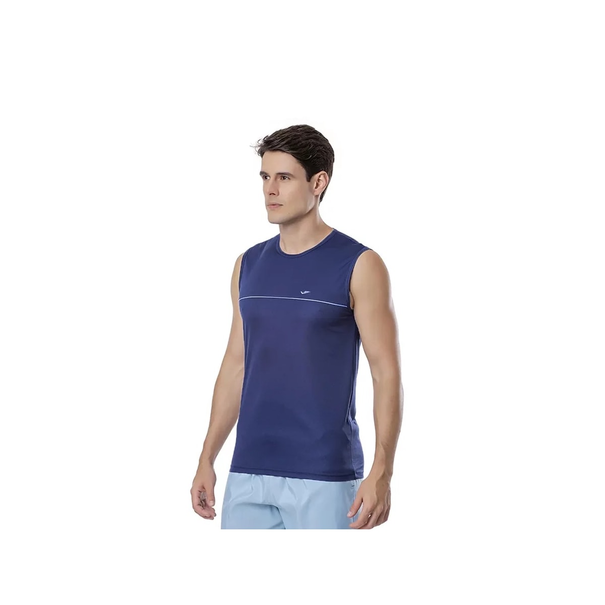 Camiseta Elite Plus Machao Masculina 135456 Marinho/Celeste Camiseta Elite Plus Machao Masculina 135456 Marinho/Celeste
