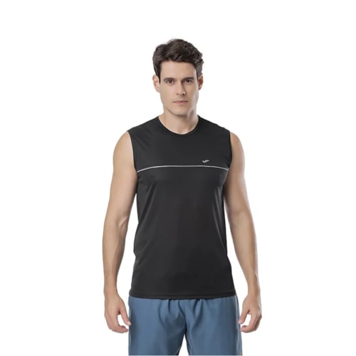Detalhe - Camiseta Elite Plus Machao Masculina 135456 Preto/Gelo