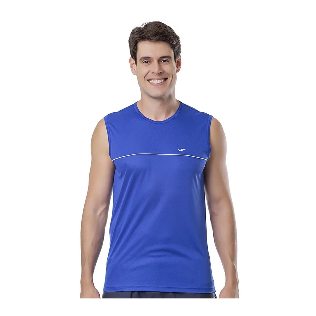 Camiseta Elite Plus Machao Masculina 135456 Royal/Branco