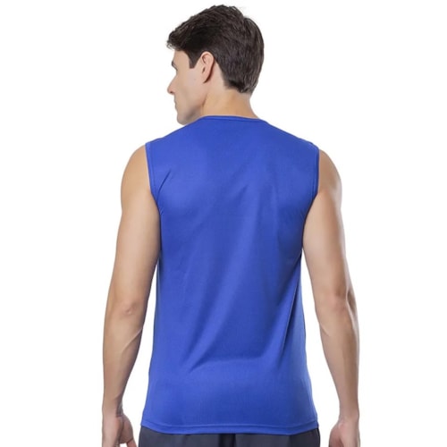 Detalhe - Camiseta Elite Plus Machao Masculina 135456 Royal/Branco