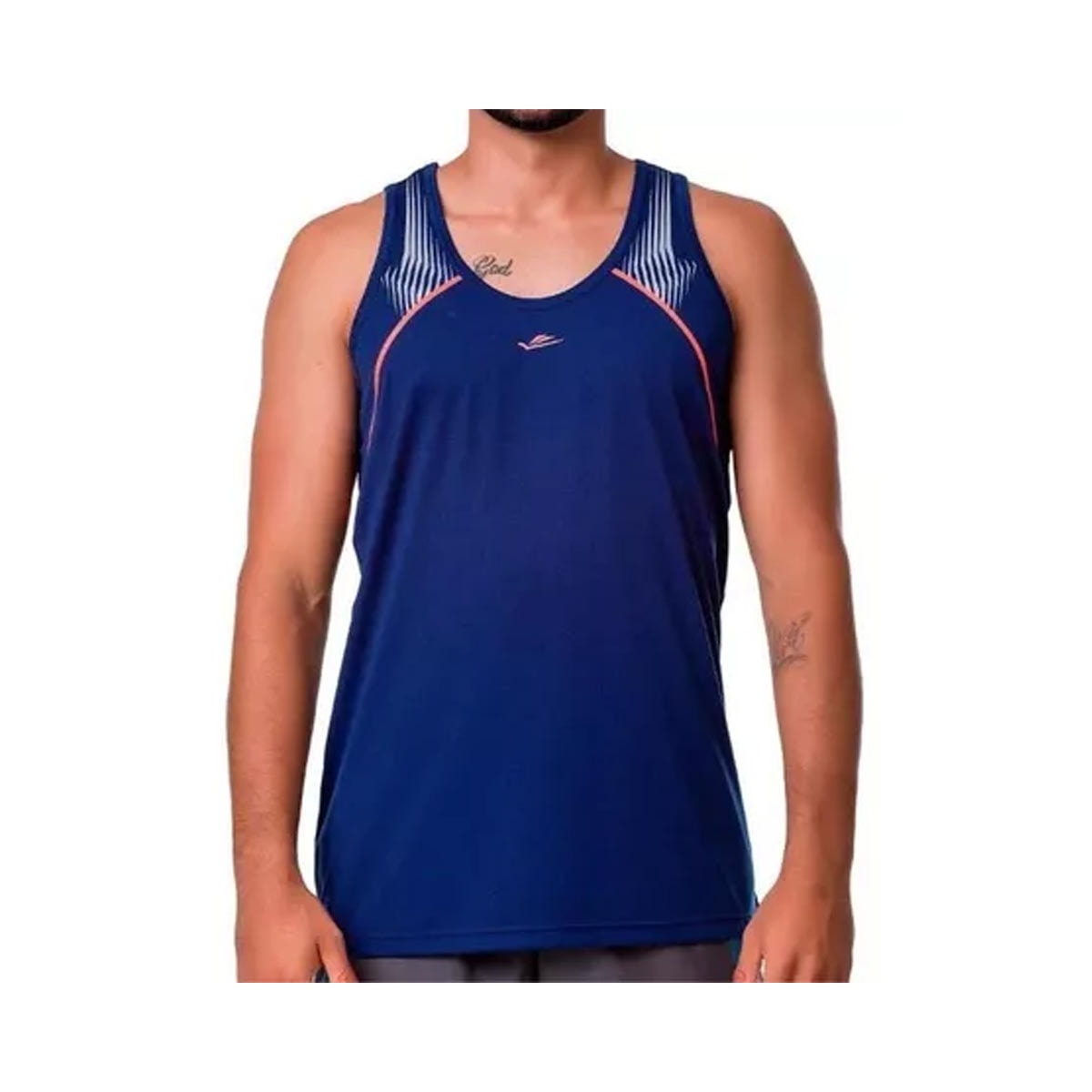 Camiseta Elite Regata Masculina 135272 Preto/Grafite Camiseta Elite Regata Masculina 135272 Preto/Grafite
