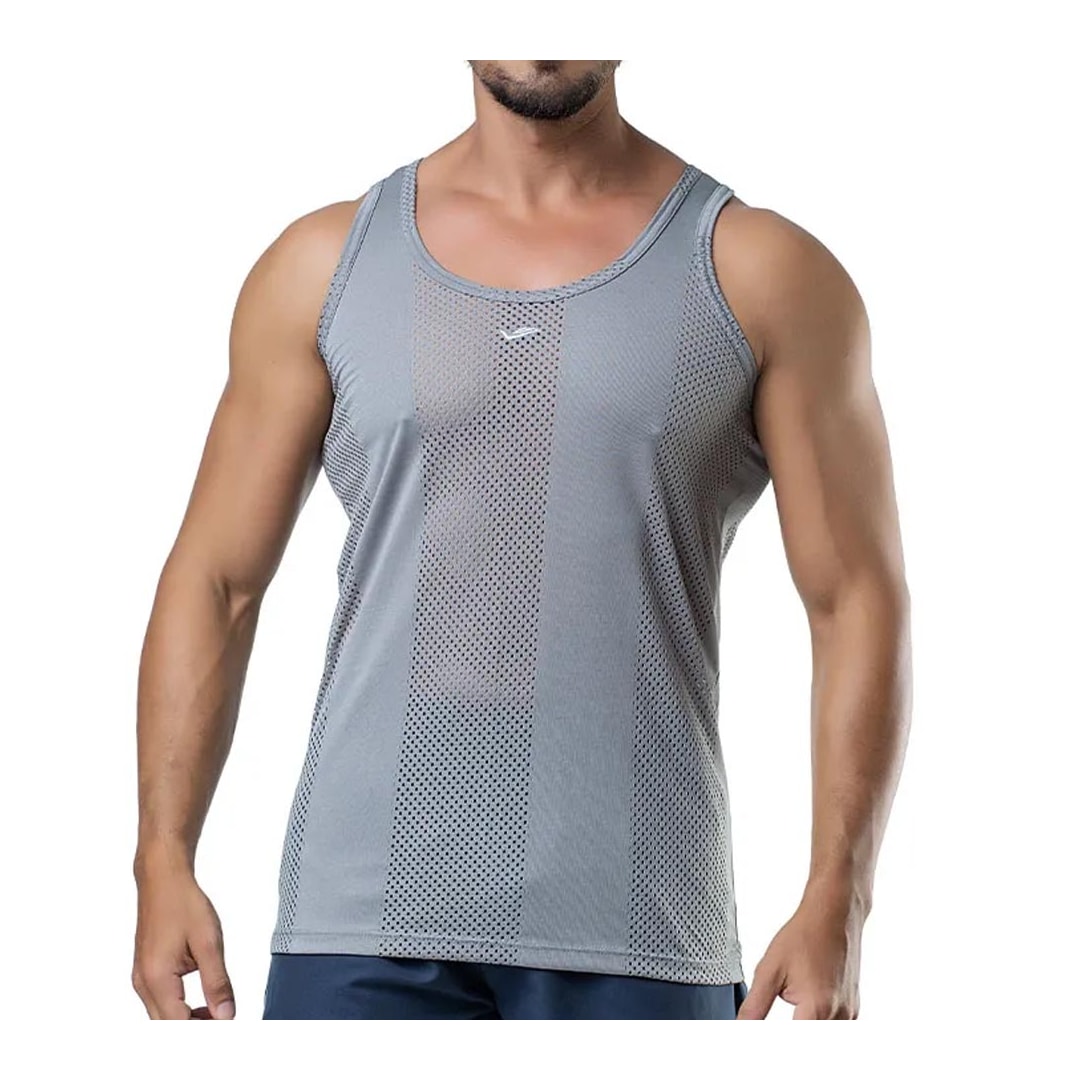 Camiseta Elite Regata Masculina Quality 25286 Cinza Aço Camiseta Elite Regata Masculina Quality 25286 Cinza Aço