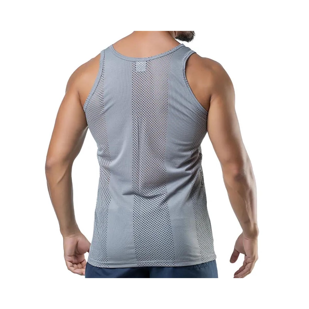 Camiseta Elite Regata Masculina Quality 25286 Cinza Aço