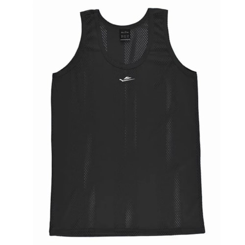 Detalhe - Camiseta Elite Regata Masculina Quality 25286 Preto