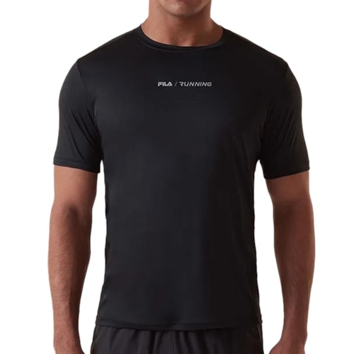 Camiseta Fila Dry F11r00232 Preto/Prata