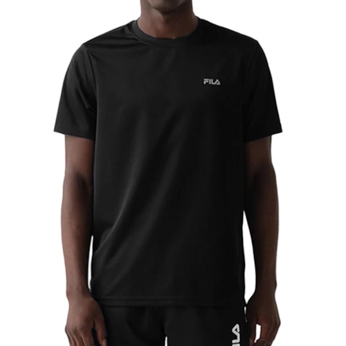 Detalhe - Camiseta Fila Dry Masculina F11at00721 Preto