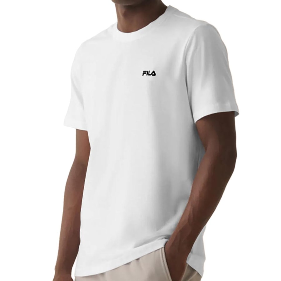 Camiseta Fila Masculina Classic F11l204 Branco Camiseta Fila Masculina Classic F11l204 Branco