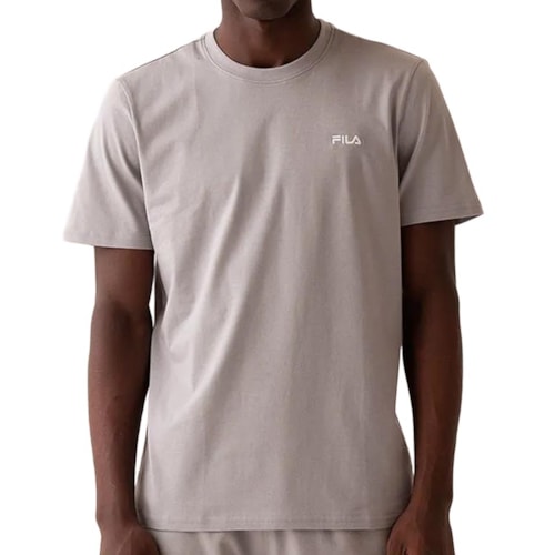 Camiseta Fila Masculina Classic F11l204 Caqui Claro