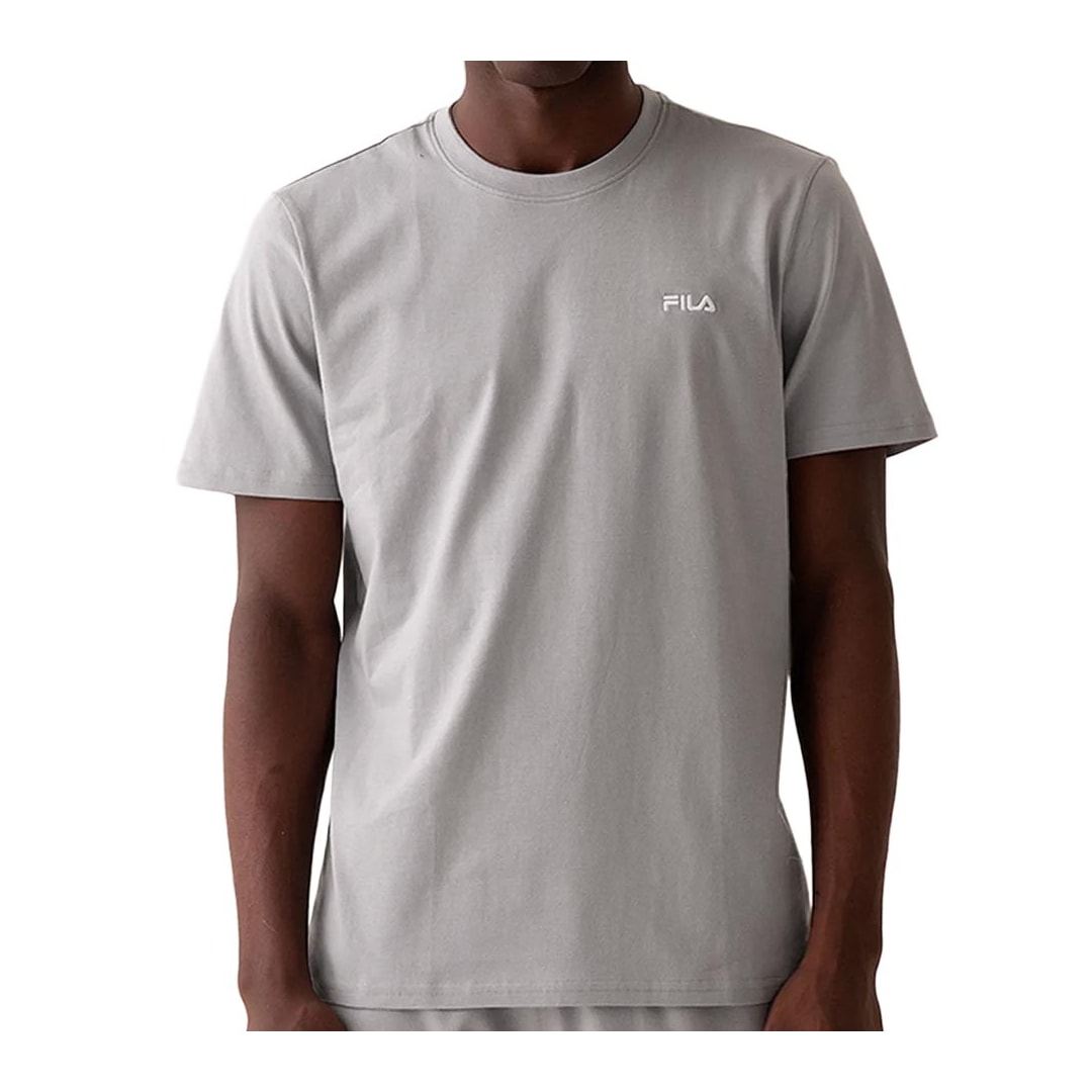 Camiseta Fila Masculina Classic F11l204 Cinza Medio