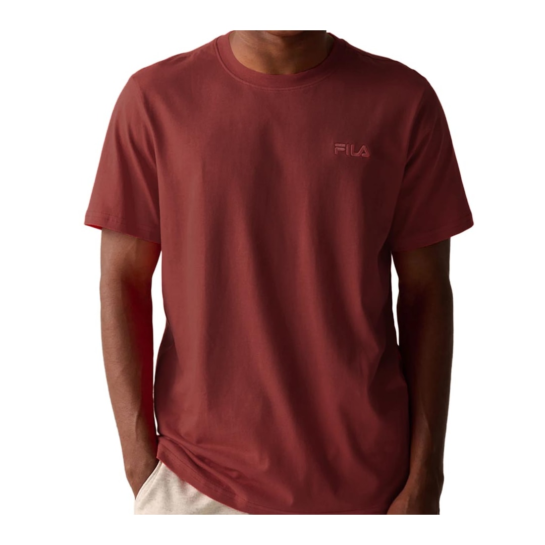 Camiseta Fila Masculina Classic F11l204 Vermelho Ocre Camiseta Fila Masculina Classic F11l204 Vermelho Ocre