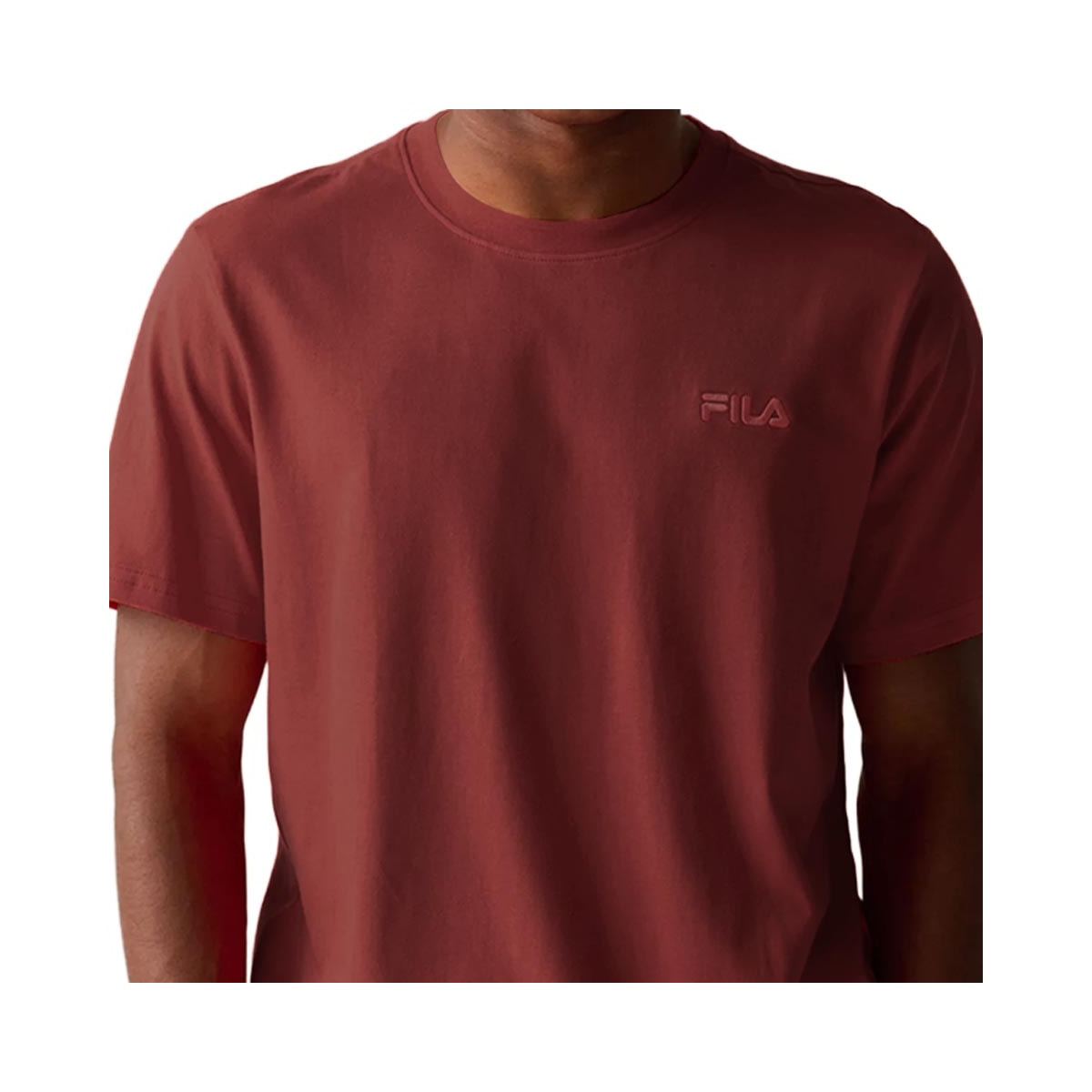 Camiseta Fila Masculina Classic F11l204 Vermelho Ocre Camiseta Fila Masculina Classic F11l204 Vermelho Ocre