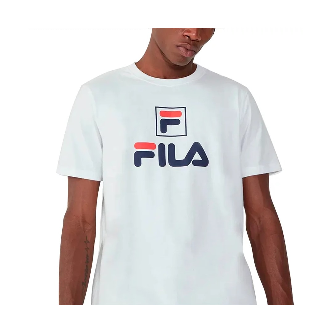 Camiseta Fila Masculina F-Box Letter F11ht093 Off White