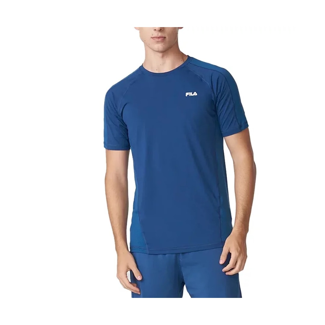 Camiseta Fila Masculina M/M Light Speed F11r012 Azul Denim