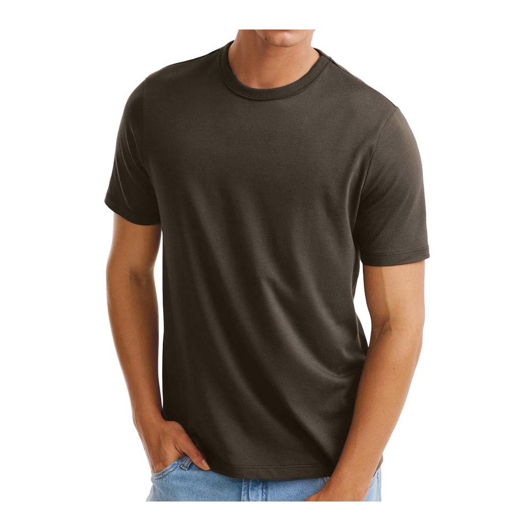 Camiseta Hering Masculina Básica Brasil 49Fp Marrom