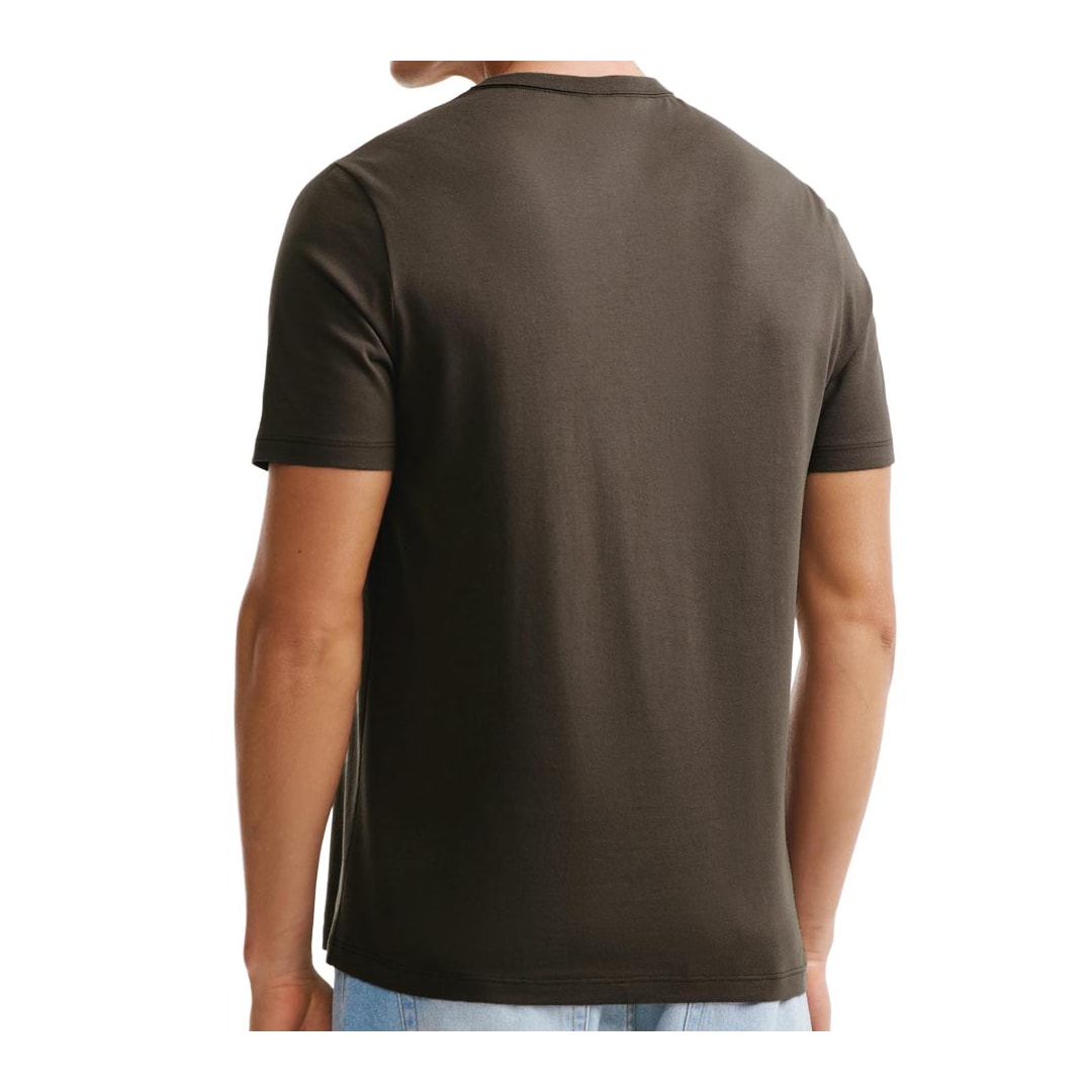 Camiseta Hering Masculina Básica Brasil 49Fp Marrom