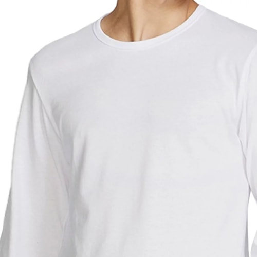 Camiseta Hering Masculina Manga Longa N204 Branco