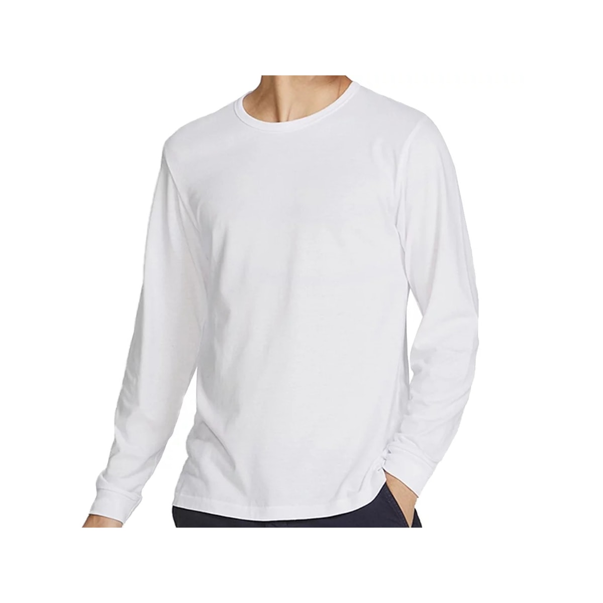 Camiseta Hering Masculina Manga Longa N204 Branco Camiseta Hering Masculina Manga Longa N204 Branco