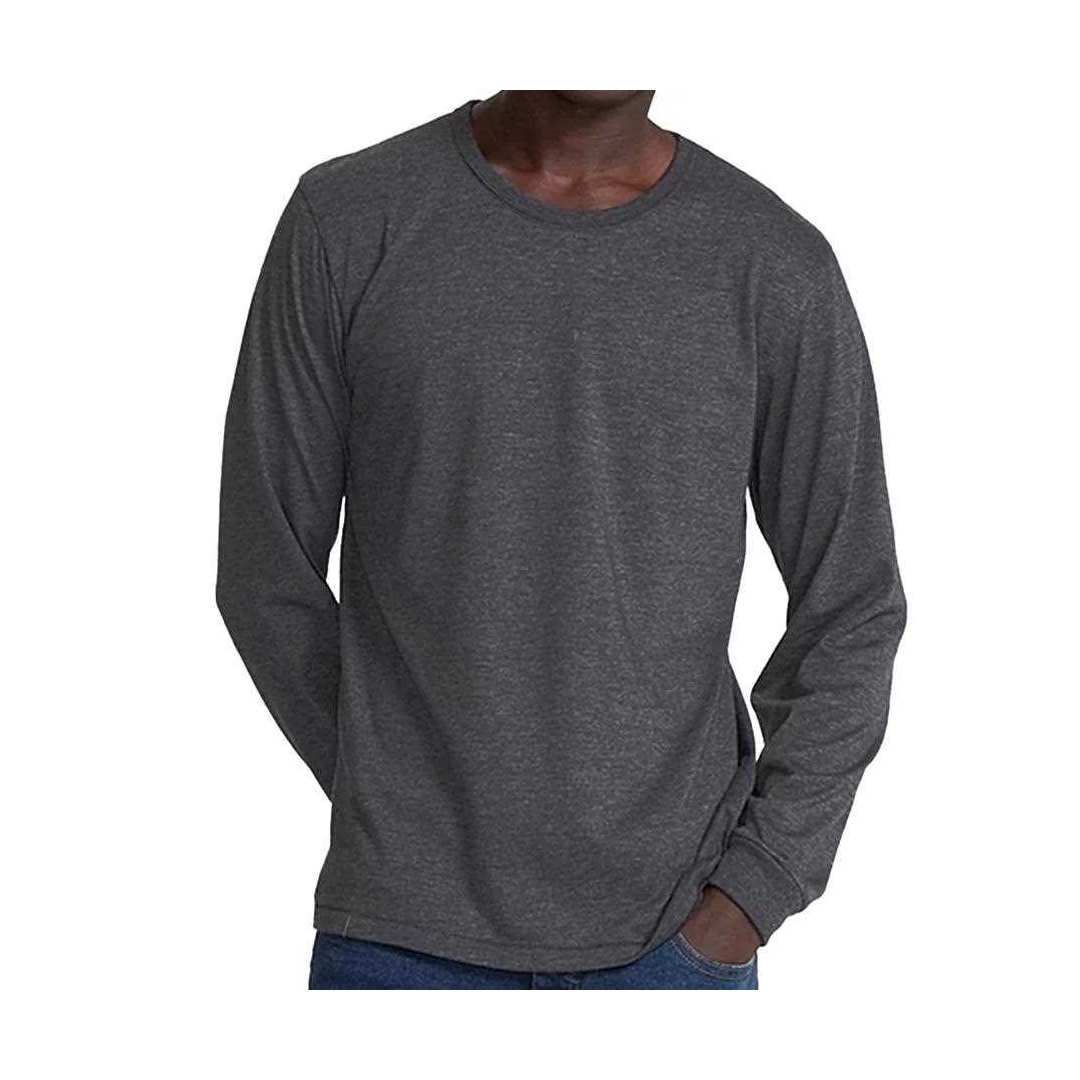 Camiseta Hering Masculina Manga Longa N204 Mescla Chumbo Camiseta Hering Masculina Manga Longa N204 Mescla Chumbo