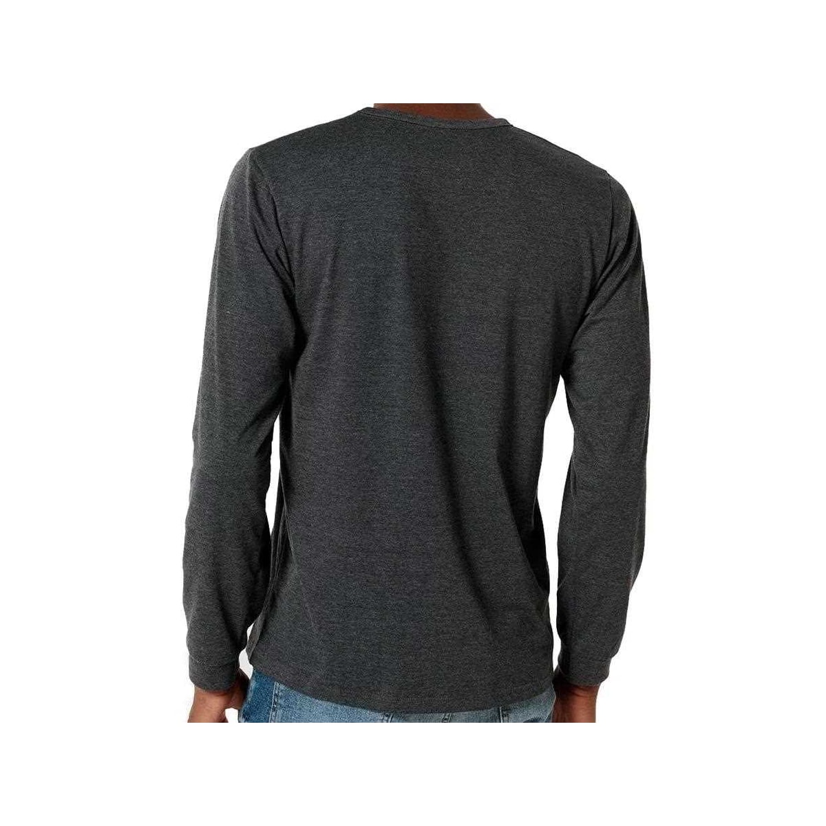 Camiseta Hering Masculina Manga Longa N204 Mescla Chumbo