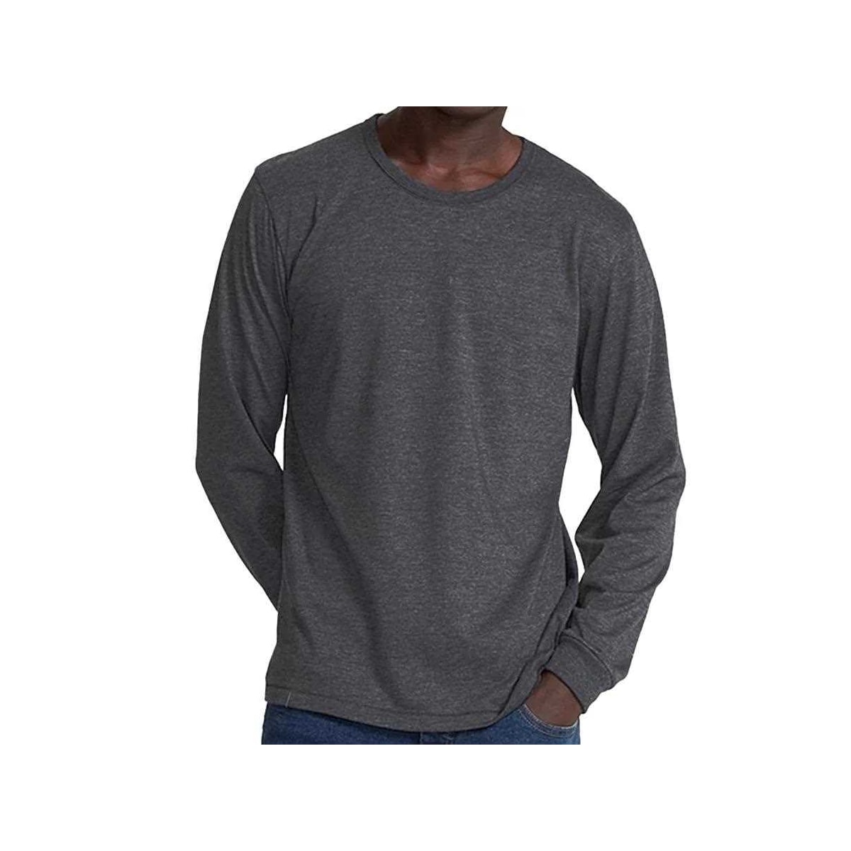 Camiseta Hering Masculina Manga Longa N204 Mescla Chumbo Camiseta Hering Masculina Manga Longa N204 Mescla Chumbo