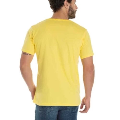 Camiseta Hering Masculina Meia Manga 0201 Amarelo Banana