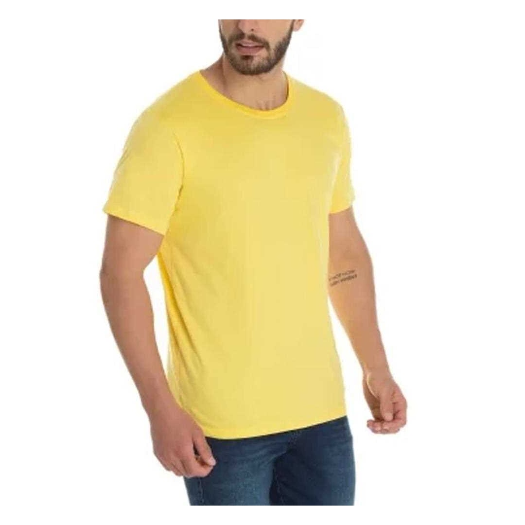 Camiseta Hering Masculina Meia Manga 0201 Amarelo Banana
