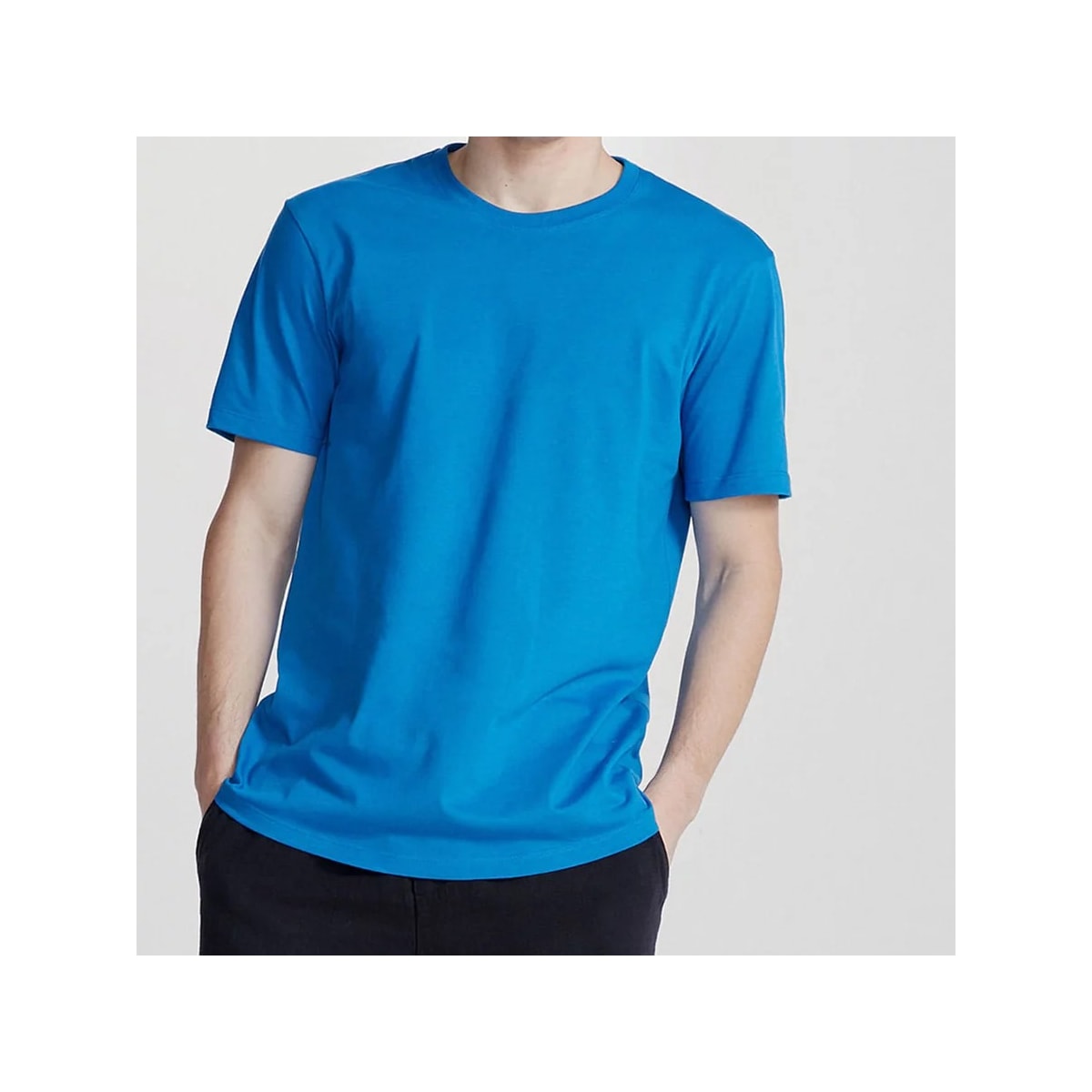 Camiseta Hering Masculina Meia Manga 0201 Azul Claro Camiseta Hering Masculina Meia Manga 0201 Azul Claro