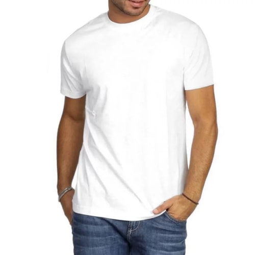 Camiseta Hering Masculina Meia Manga 0201 Branco